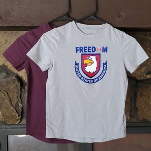 2 Under Armour boys tees, size small